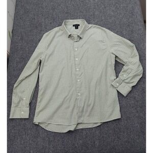 Porter & Ash Shirt Mens Extra Large Sage Green Gingham Long Sleeve Button Down